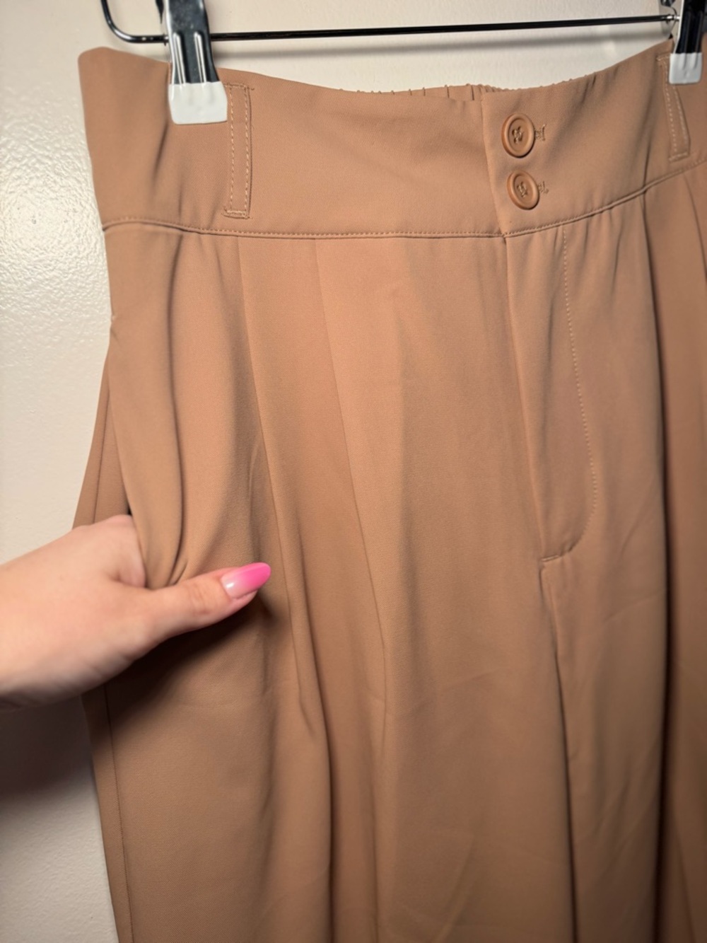 Halara Work Pants Neutral Brown Capsule Wardrobe Staple - Picture 5 of 8